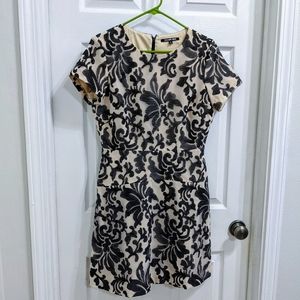 Striking black &white cocktail dress